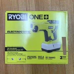 Ryobi one+18V electrostatic sprayer. Brand new in box, never opened